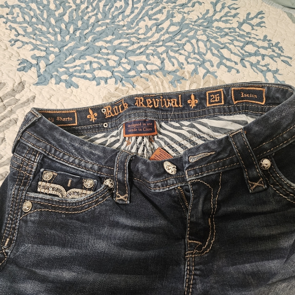 Rock Revival Women's Blue Jeans - Picture 5 of 6